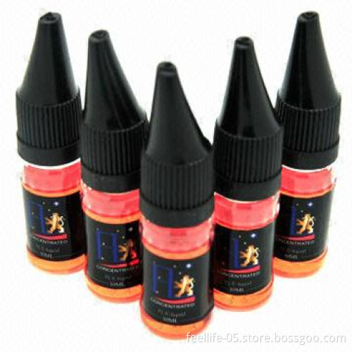 Healthy E-liquid, safety bottle and label design, unique bottle lip, easy to fill smoke oil